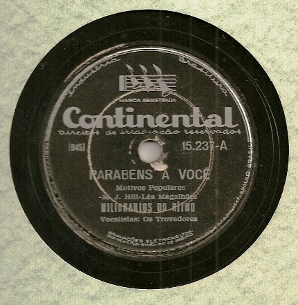 Milionários do Ritmo – 78 RPM