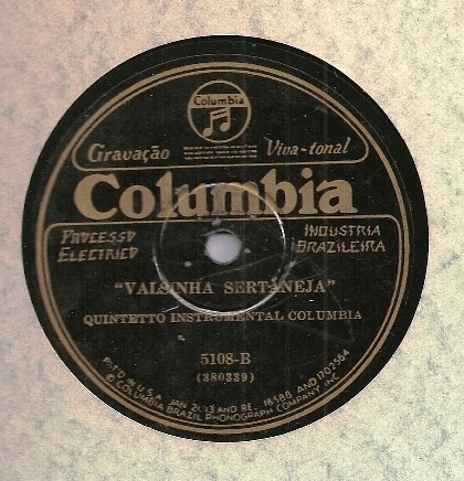 Quintetto Instrumental Columbia – 78 RPM